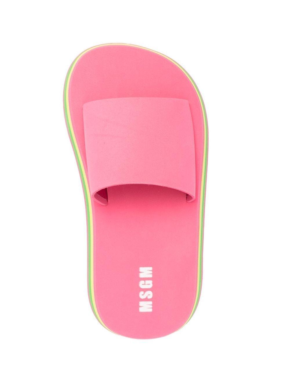 Palas MSGM Fuchsia Flip Flops