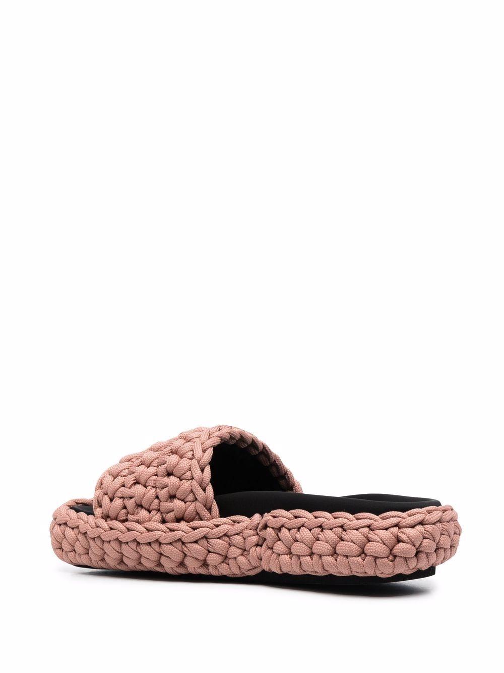 Sandalias nude slippers crochet