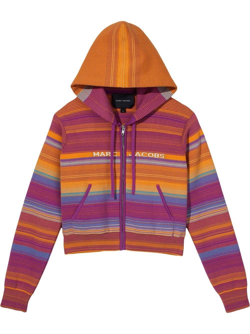 Sudadera rayas The Cropped Zip Hoodie