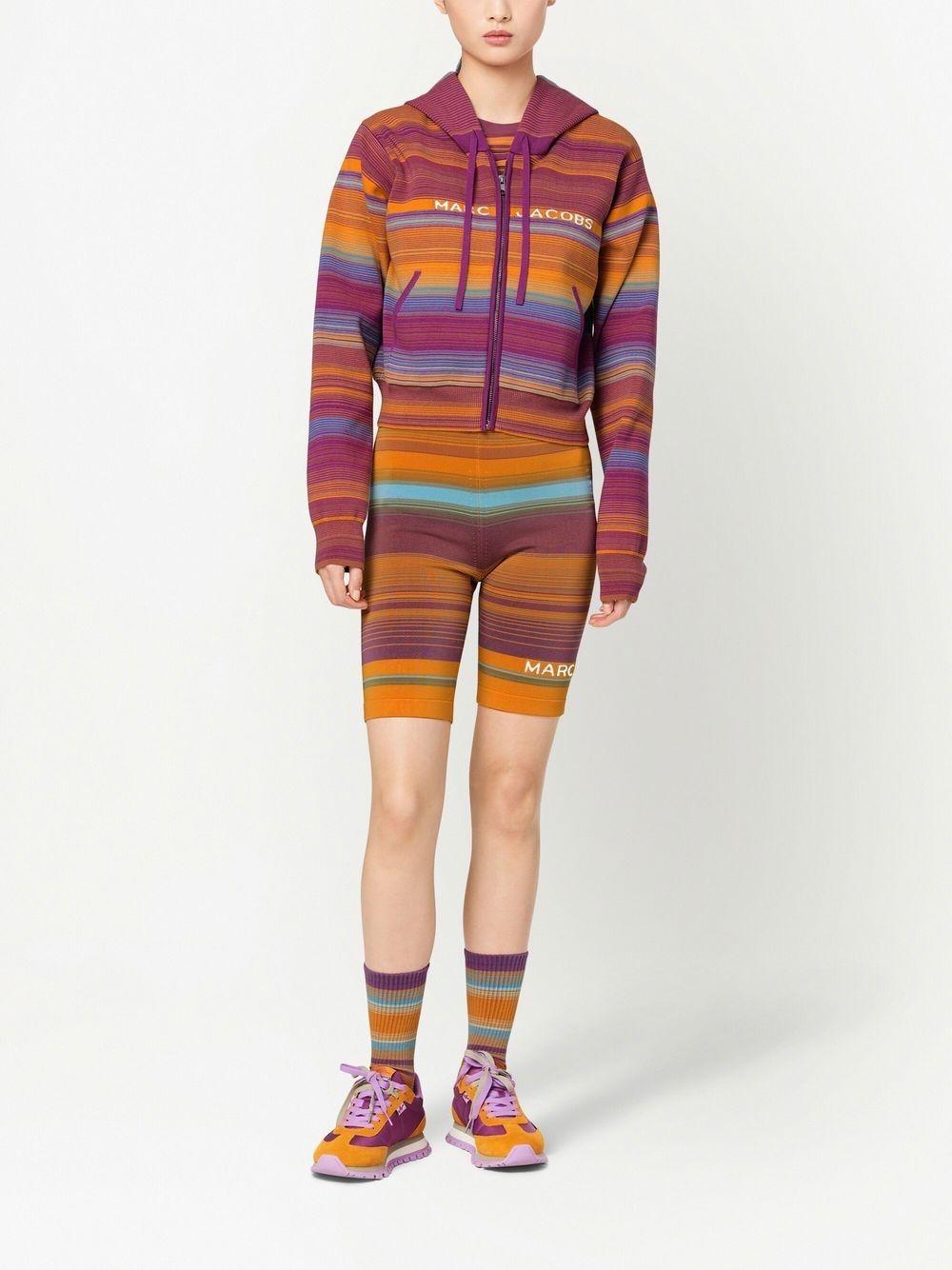 Sudadera rayas The Cropped Zip Hoodie