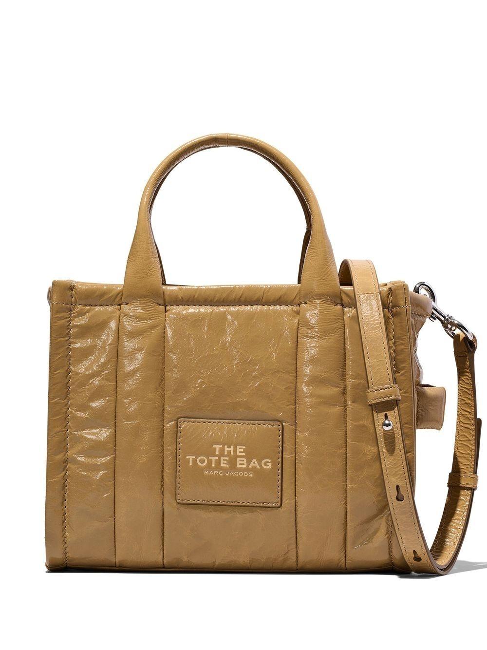 Bolso Marc Jacobs Light Brown The Small Tote Shiny