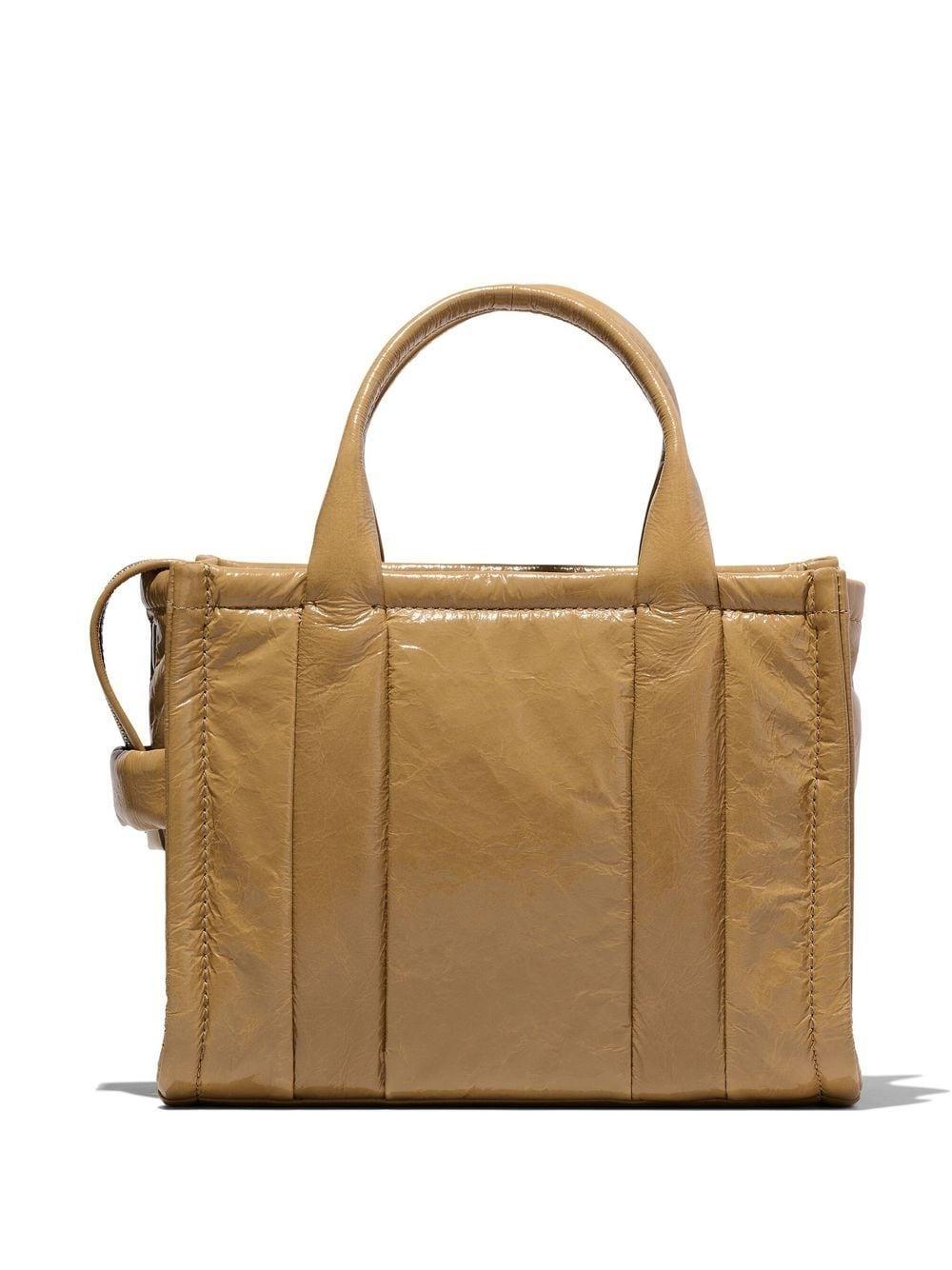 Bolso Marc Jacobs Light Brown The Small Tote Shiny
