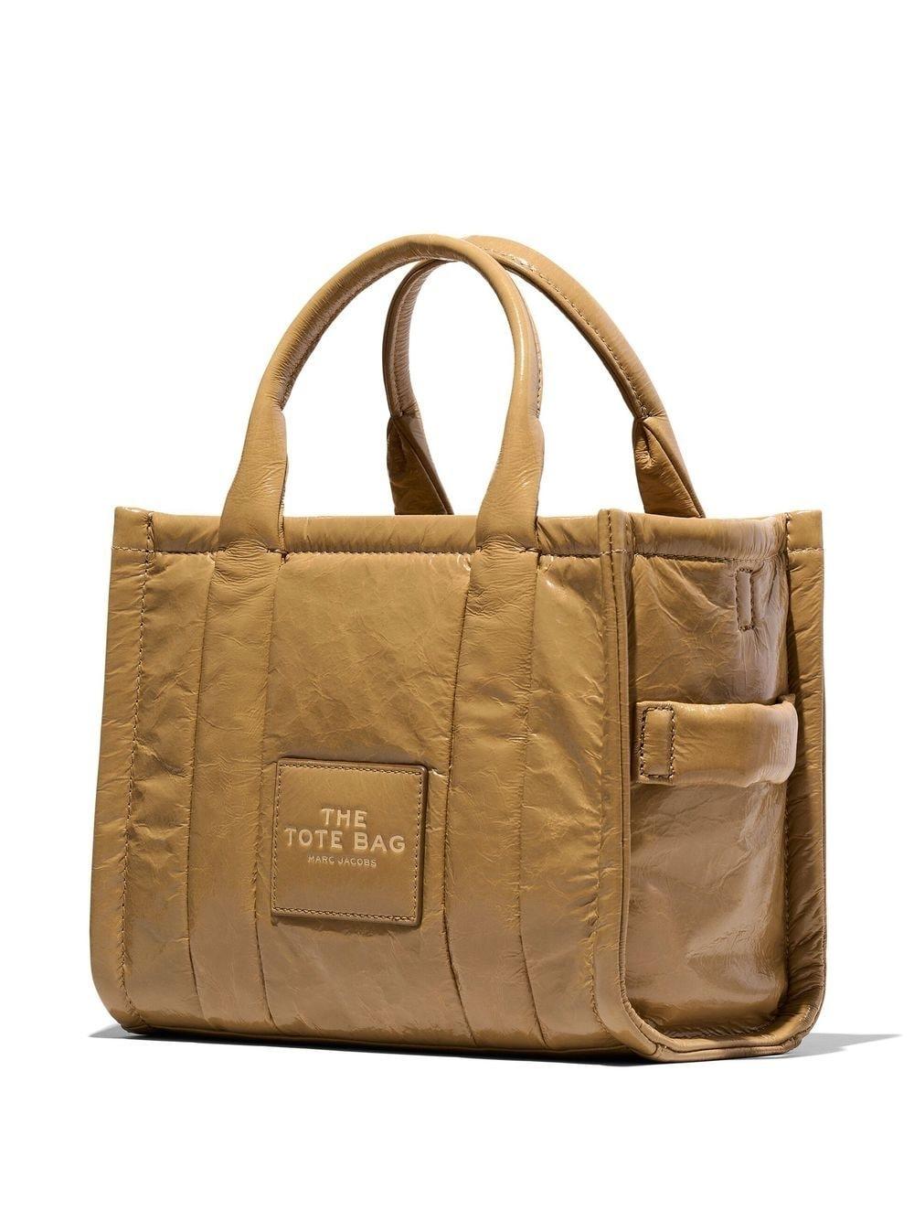 Bolso Marc Jacobs Light Brown The Small Tote Shiny