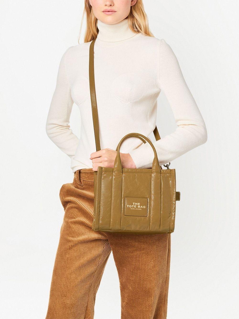 Bolso Marc Jacobs Light Brown The Small Tote Shiny