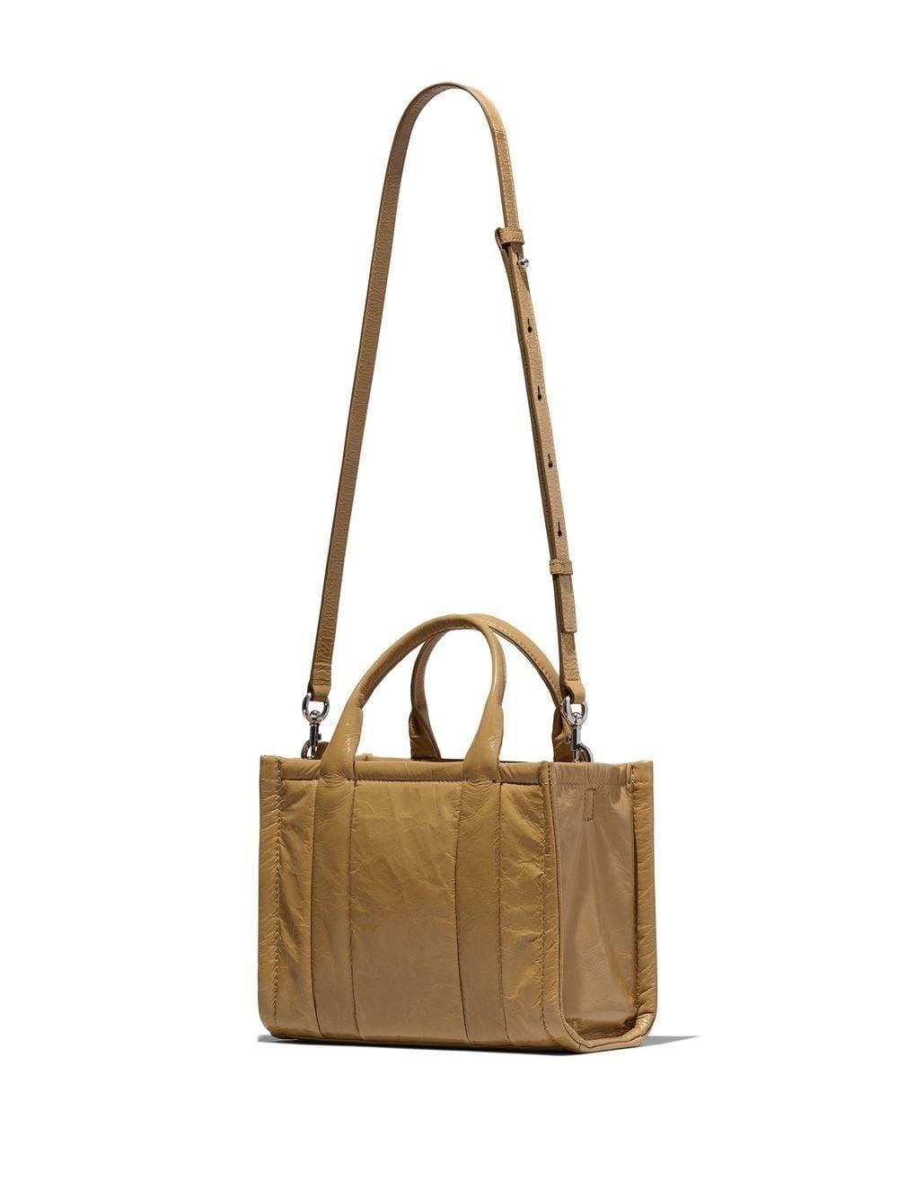 Bolso Marc Jacobs Light Brown The Small Tote Shiny
