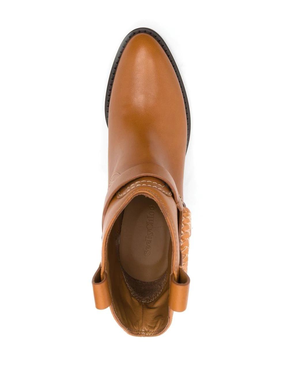 Botines See by Chloé camel Hana serraje