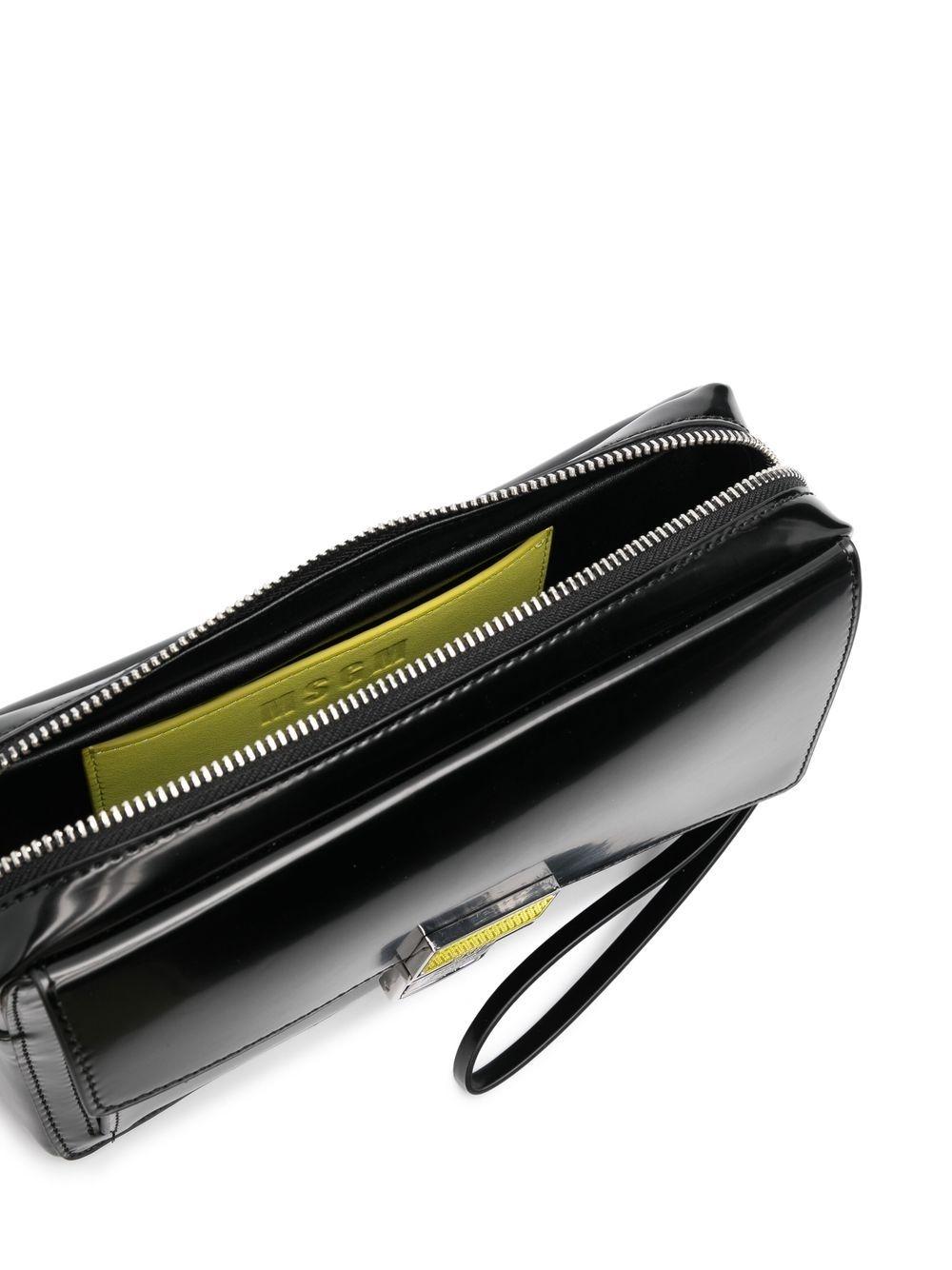 Bolso MSGM negro bandolera Flap Crossbody