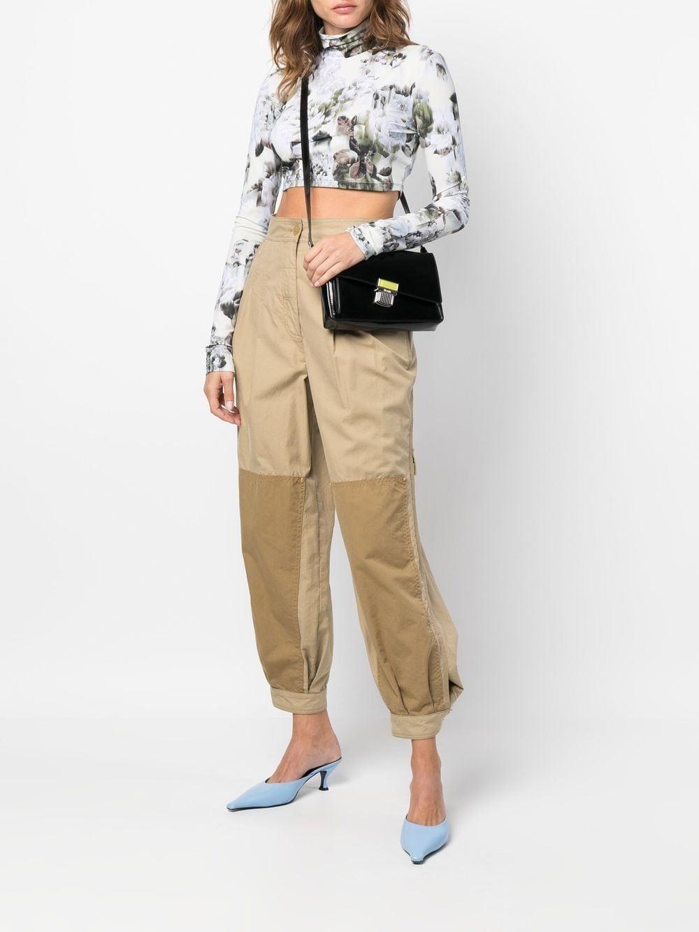 Bolso MSGM negro bandolera Flap Crossbody