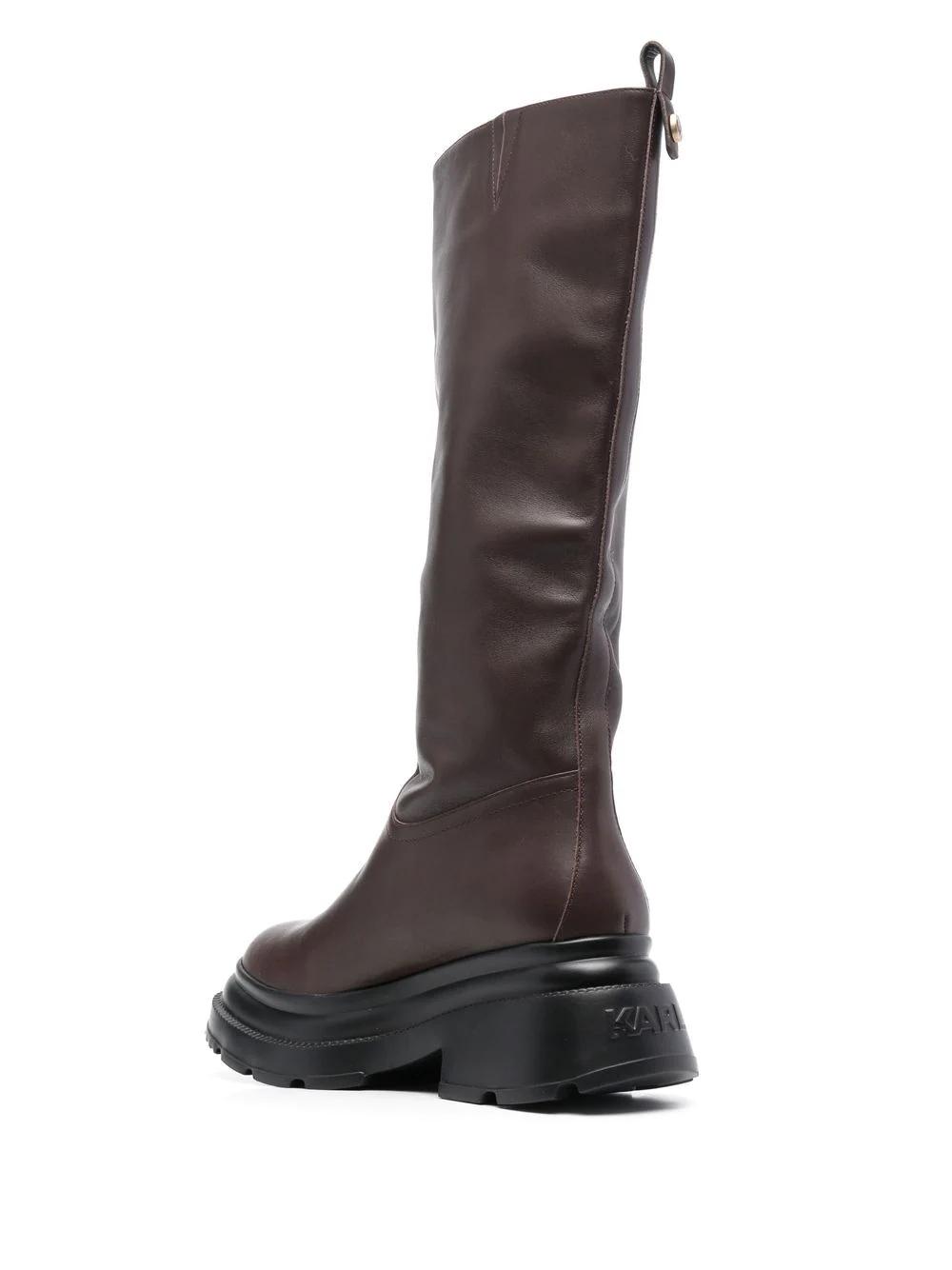 Bota Karl Lagerfeld marrón Danton Riding Hi Boot
