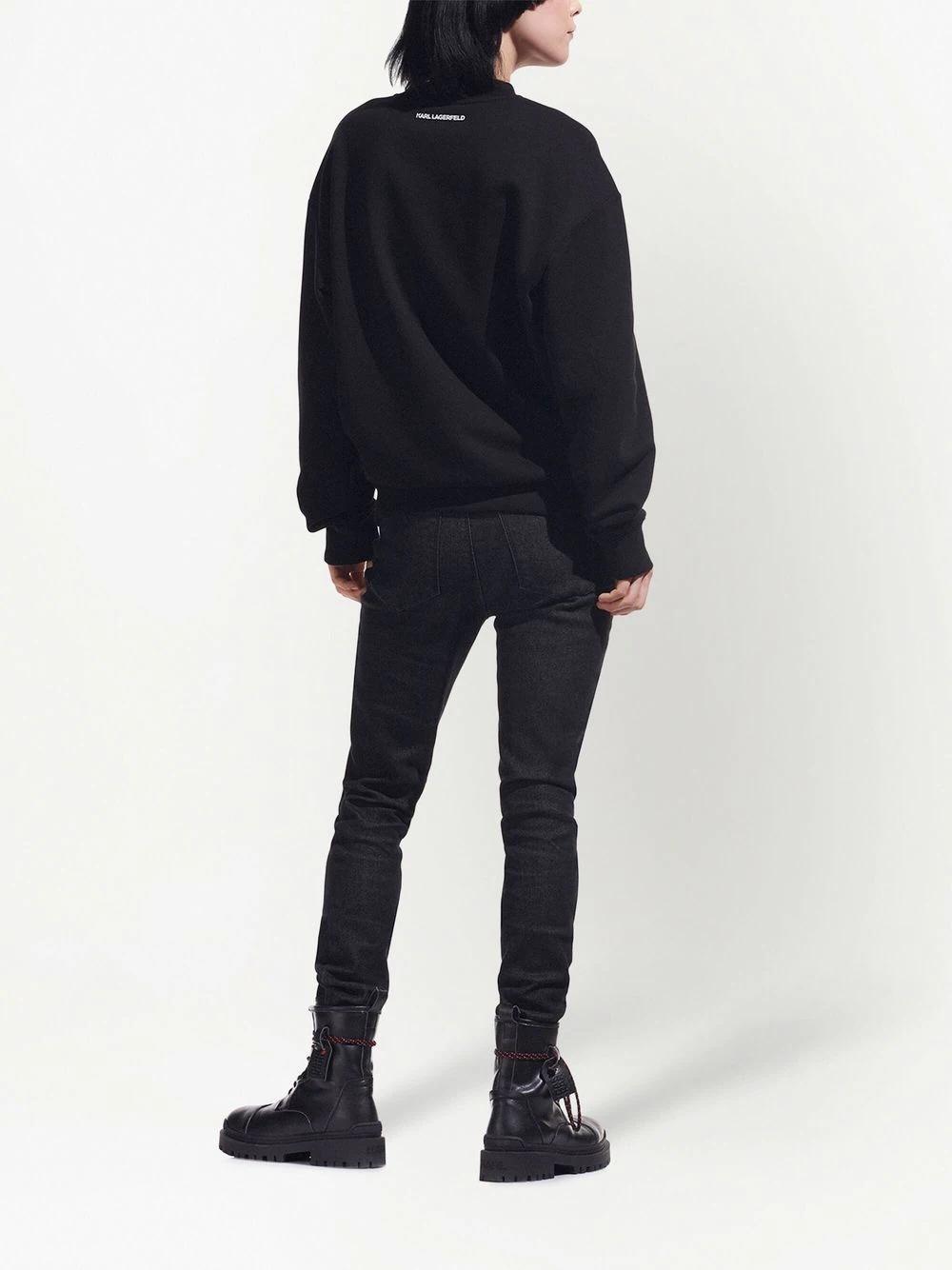 Sudadera Karl Lagerfeld negra klxcd avatar sweatsh