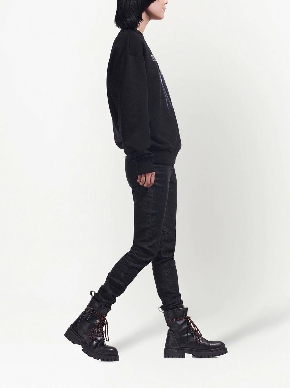 Sudadera Karl Lagerfeld negra klxcd avatar sweatsh