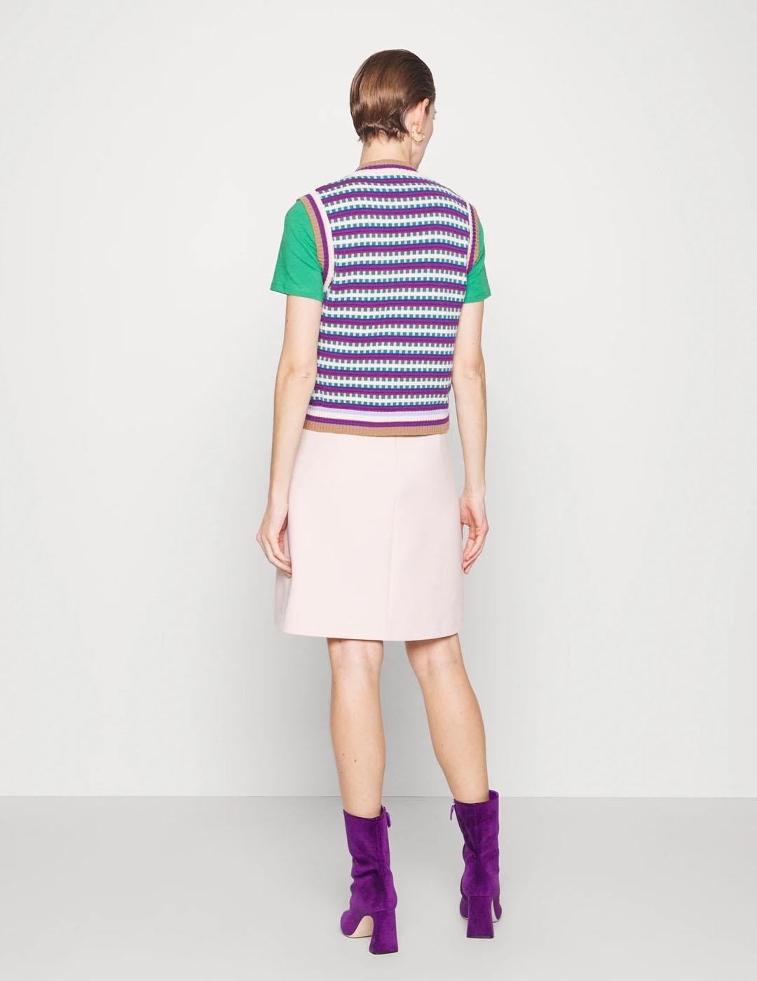 Chaleco Max Mara Weekend azul Bosh punto