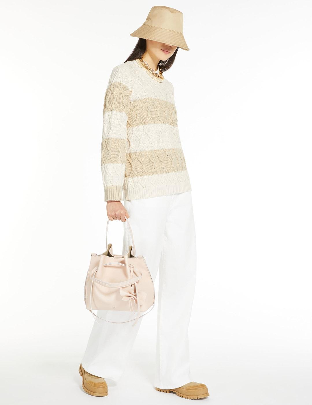 Jersey Max Mara Weekend beige bicolor Panino