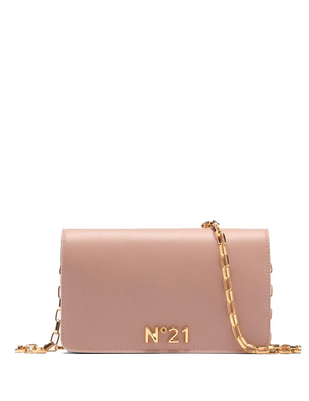 Bolso N21 pochette nude