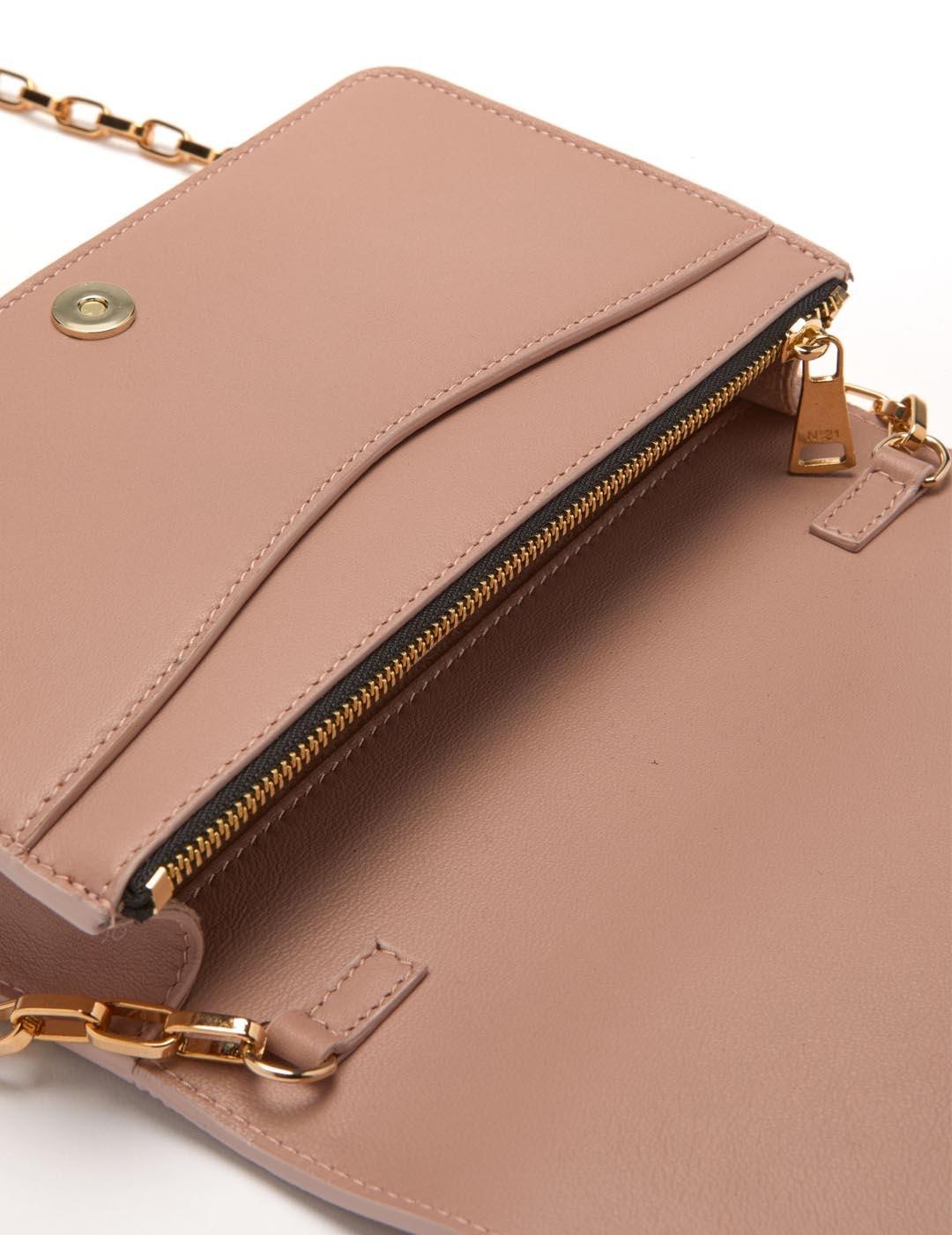 Bolso N21 pochette nude