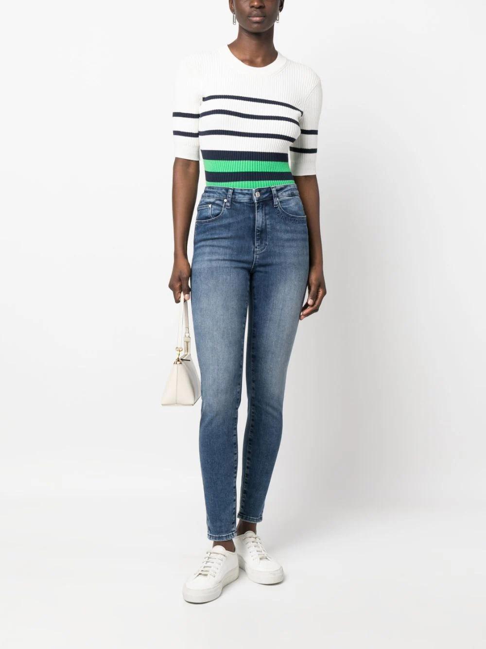 Pantalón Karl Lagerfeld azul denim high waist