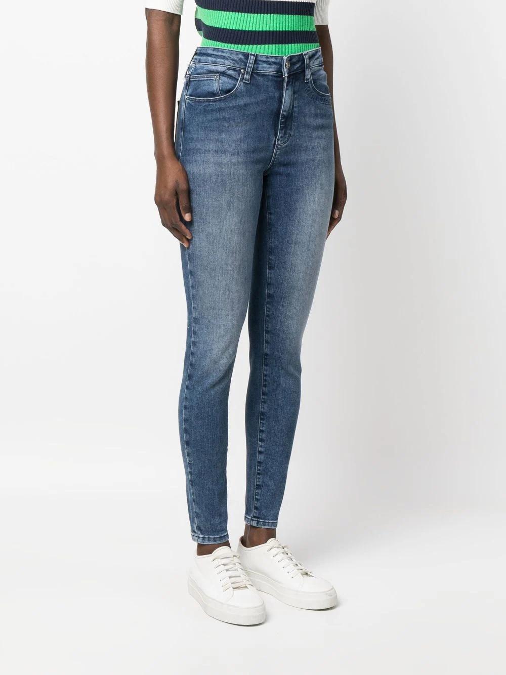 Pantalón Karl Lagerfeld azul denim high waist