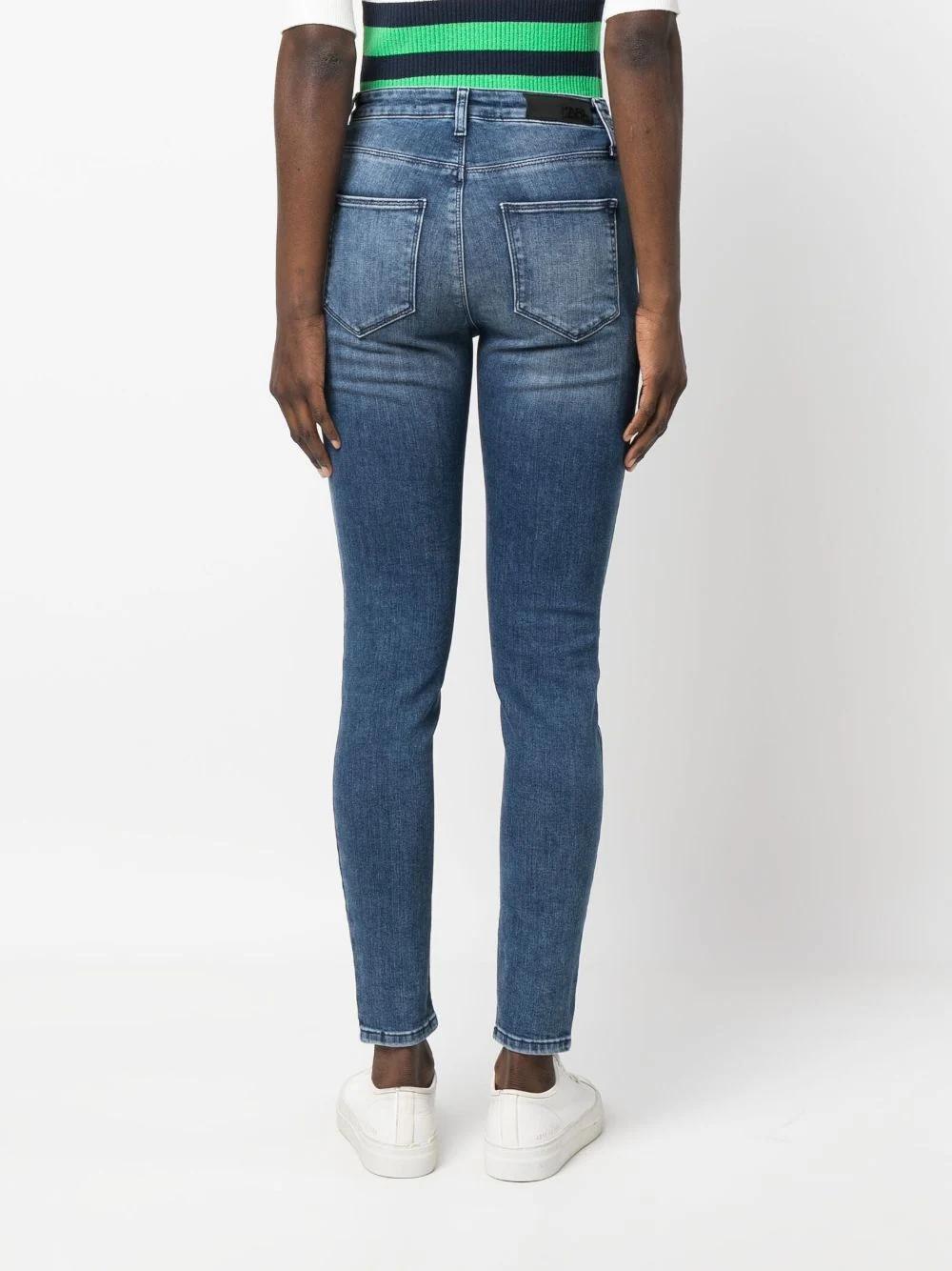 Pantalón Karl Lagerfeld azul denim high waist