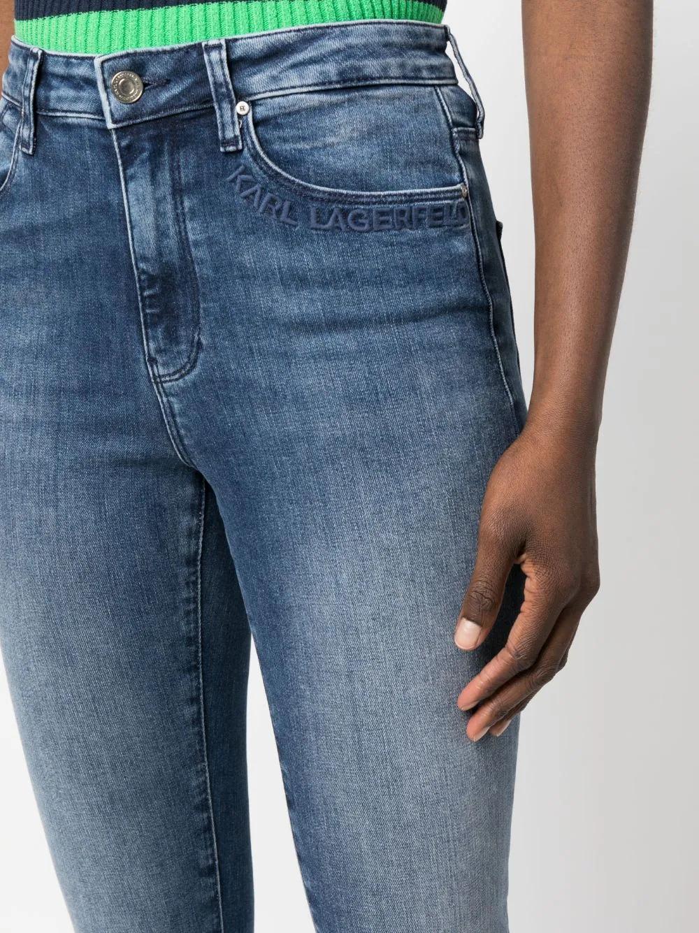 Pantalón Karl Lagerfeld azul denim high waist