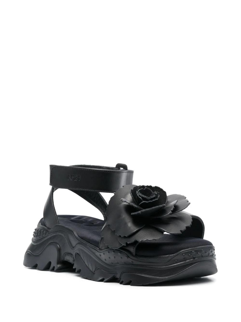 Sandalias N21 Rose Ibrid Negras