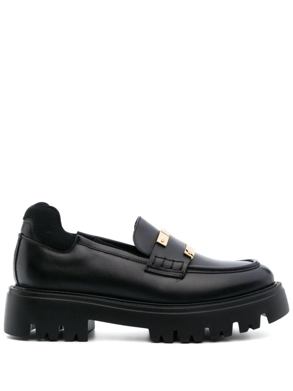 Mocasin N21 Negro loafer leather rubber