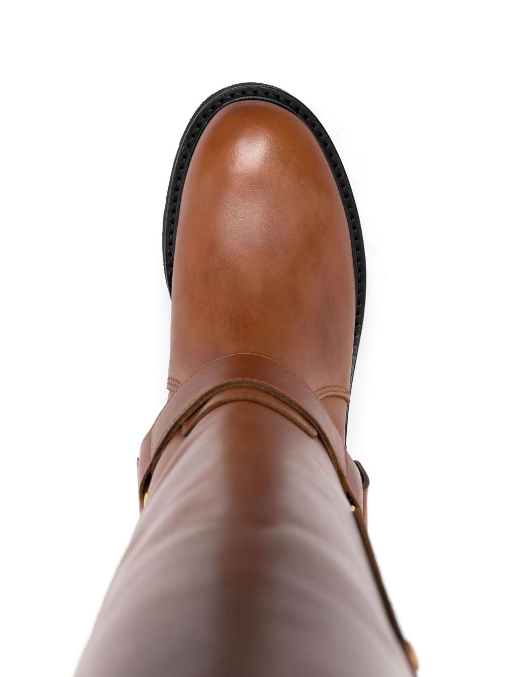 Botas N21 Marrones Leather rubber