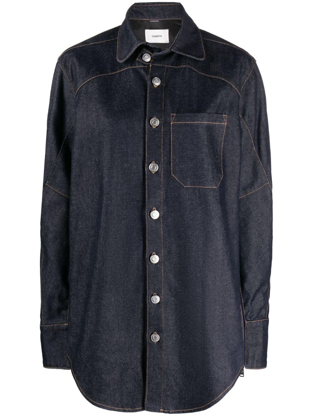 Camisa Coperni Denim Moto shirt