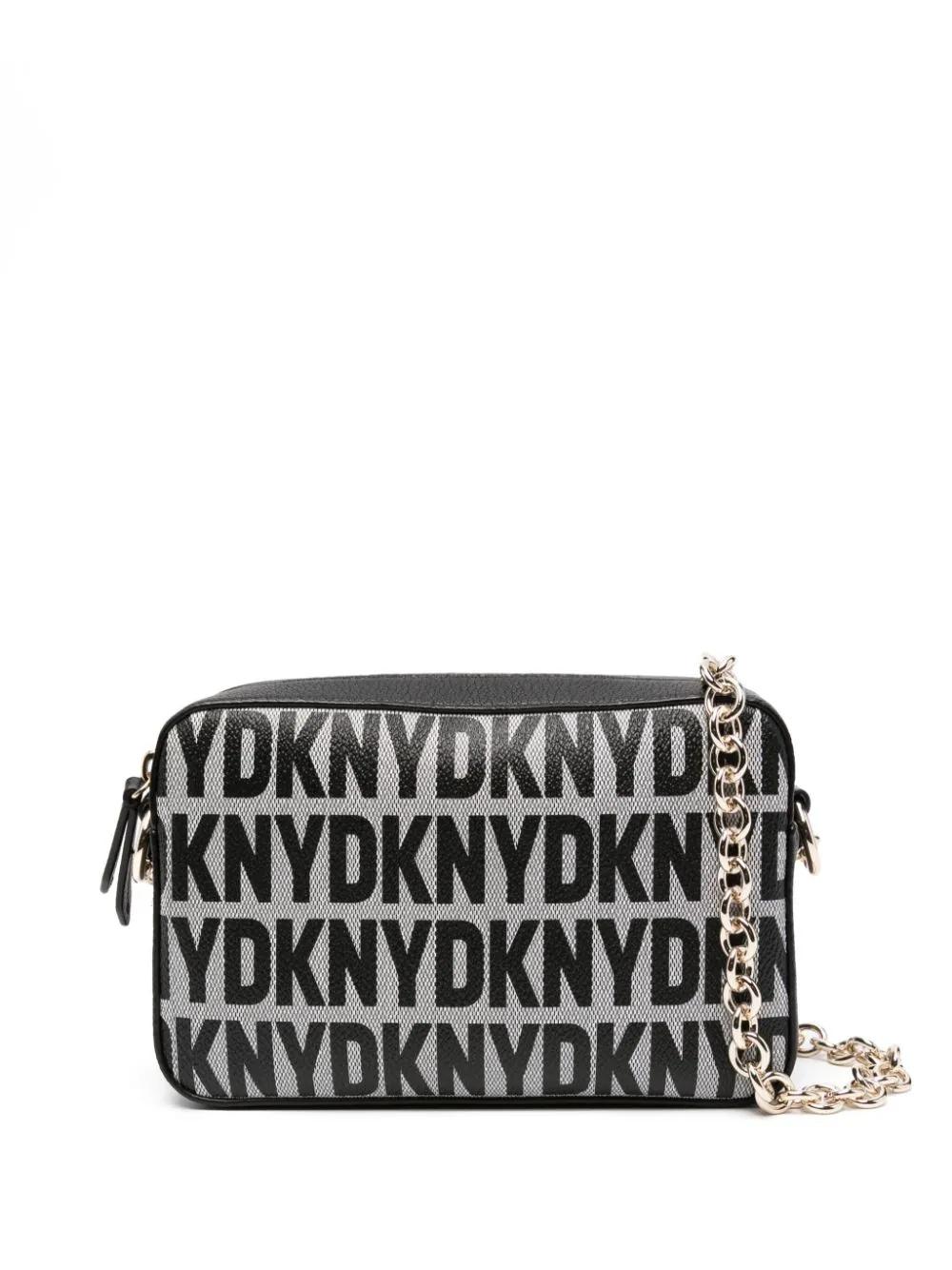 Bolso DKNY Gris y negro Seventh Avenue SM Camera b