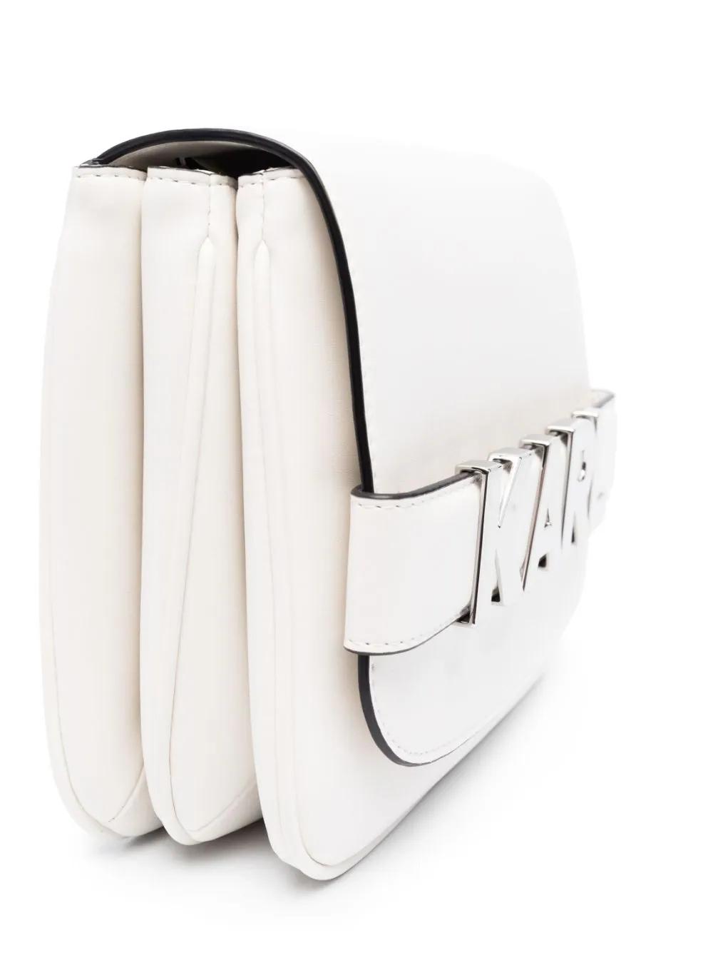 Bolso Karl Lagerfeld blanco K/Letters flap crossbo