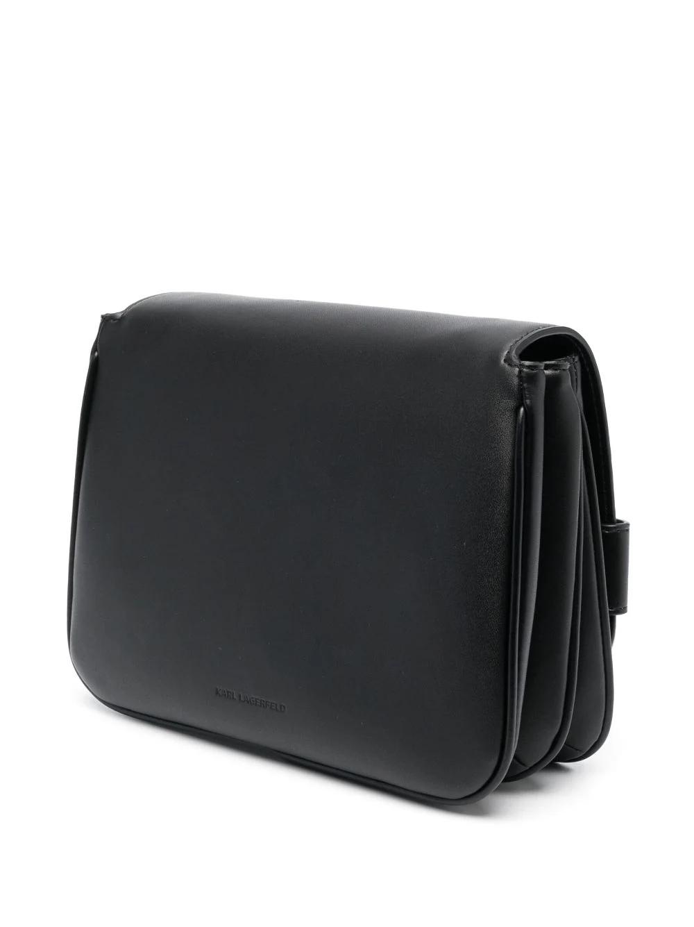 Bolso Karl Lagerfeld negro K/Letters flap crossbody