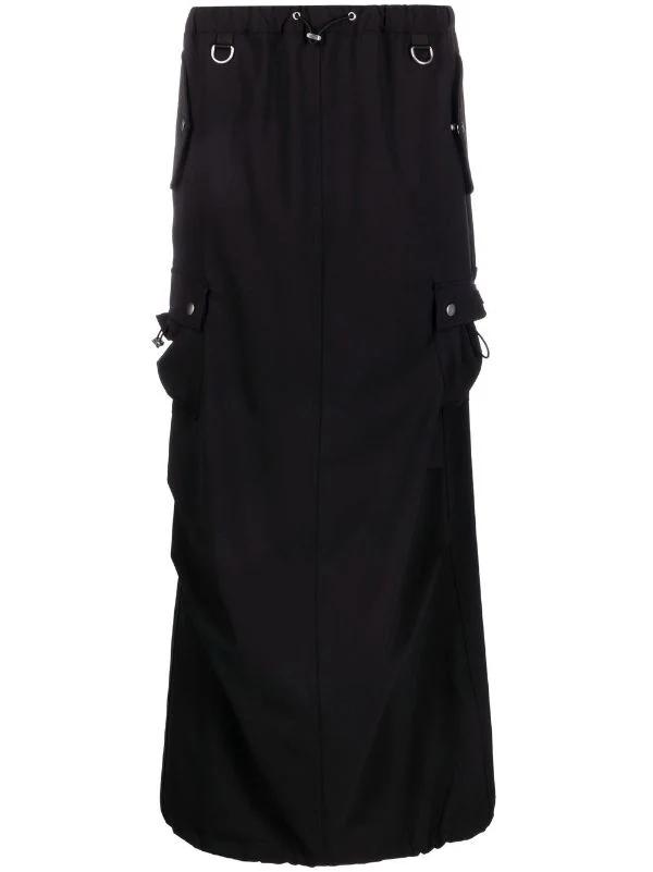 Falda Coperni cargo maxi negra