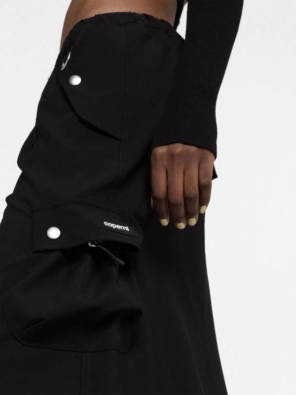 Falda Coperni cargo maxi negra