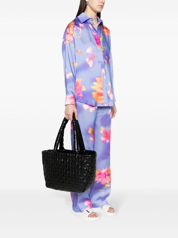 Bolso MSGM Tote Medium Puffy Clic Negro