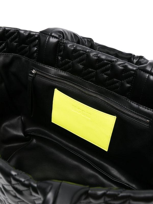 Bolso MSGM Tote Medium Puffy Clic Negro