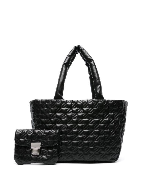 Bolso MSGM Tote Medium Puffy Clic Negro