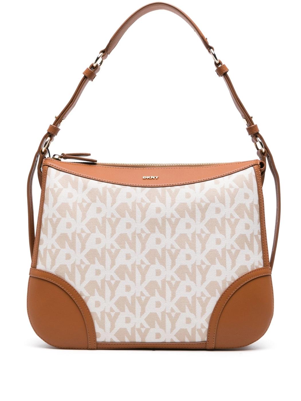 Bolso DKNY Gramercy MD Hobo Blanco y Cognac