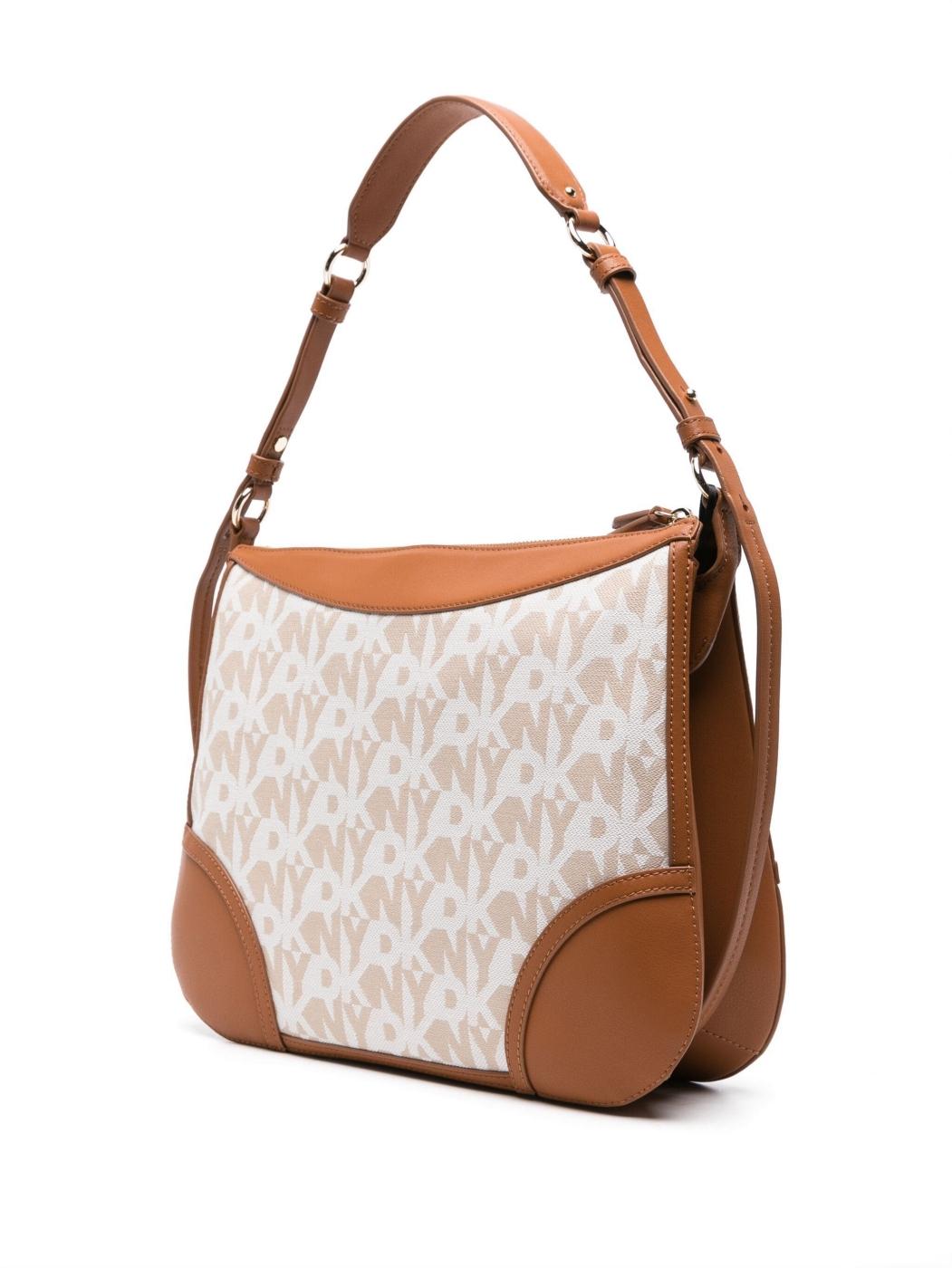 Bolso DKNY Gramercy MD Hobo Blanco y Cognac