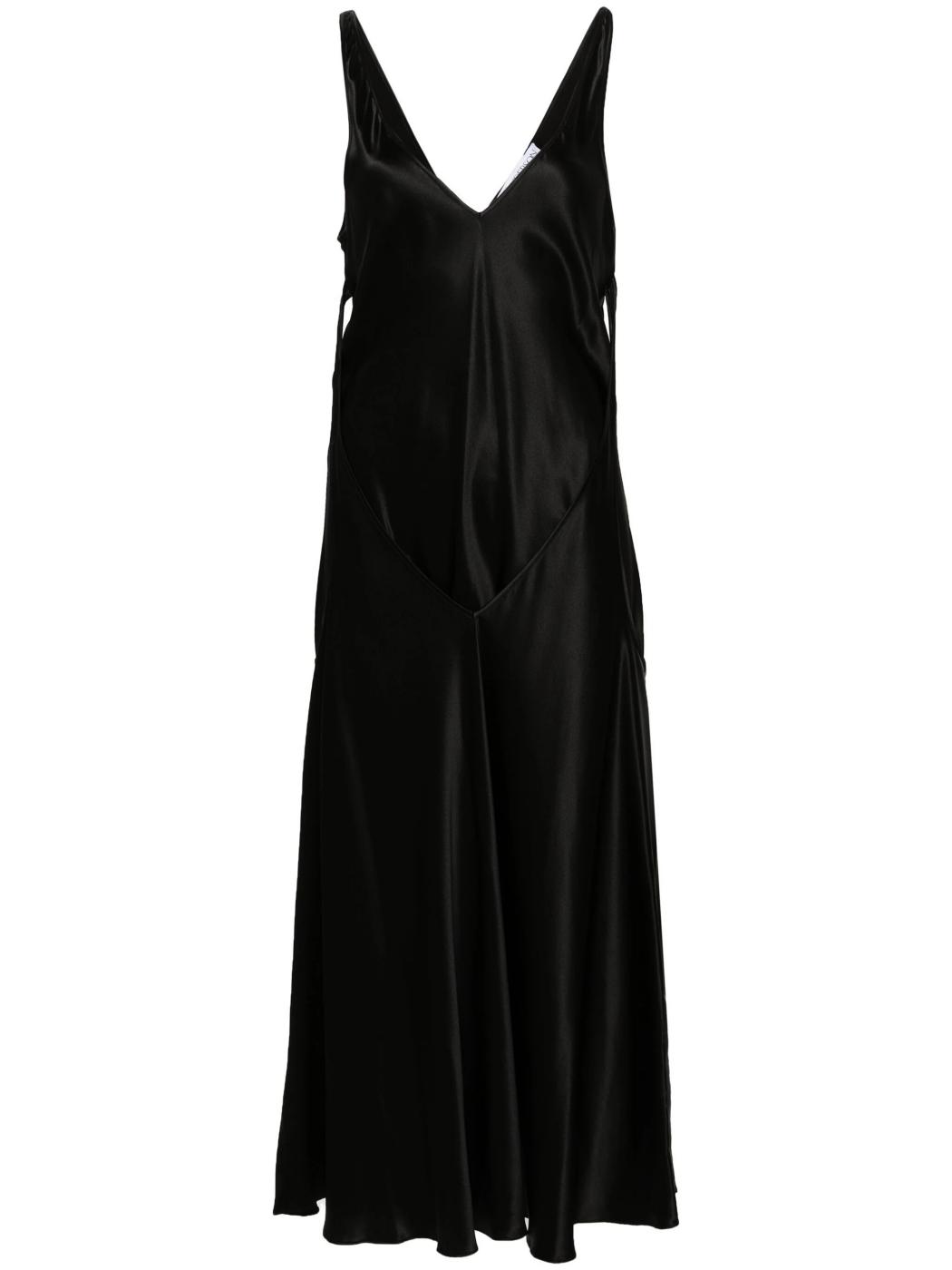 Vestido JW Anderson Cut Out Seda Negro