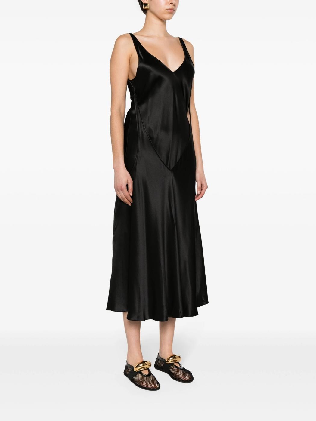 Vestido JW Anderson Cut Out Seda Negro