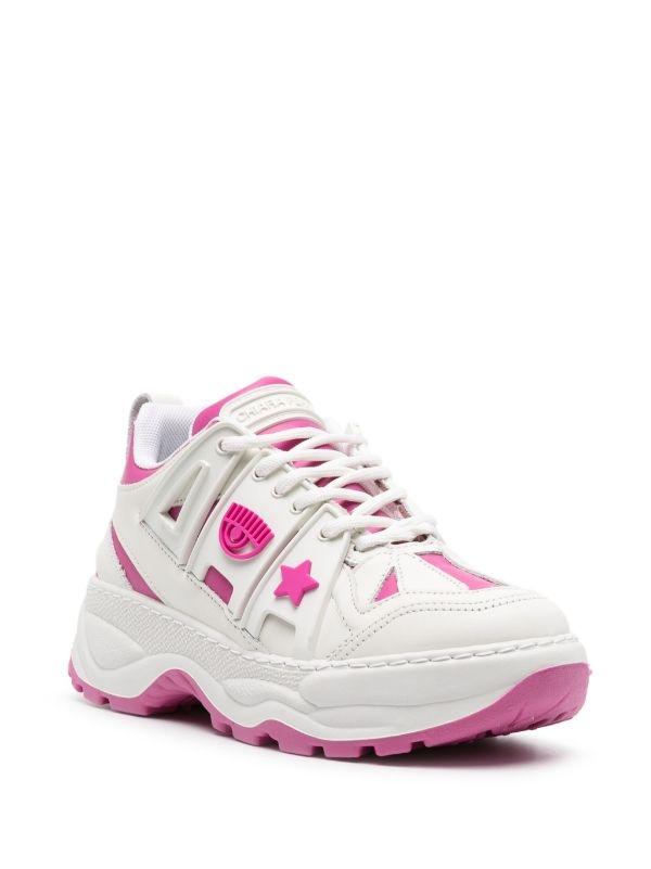 Sneakers Chiara Ferragni Eye Fly Blancas y Fucsias