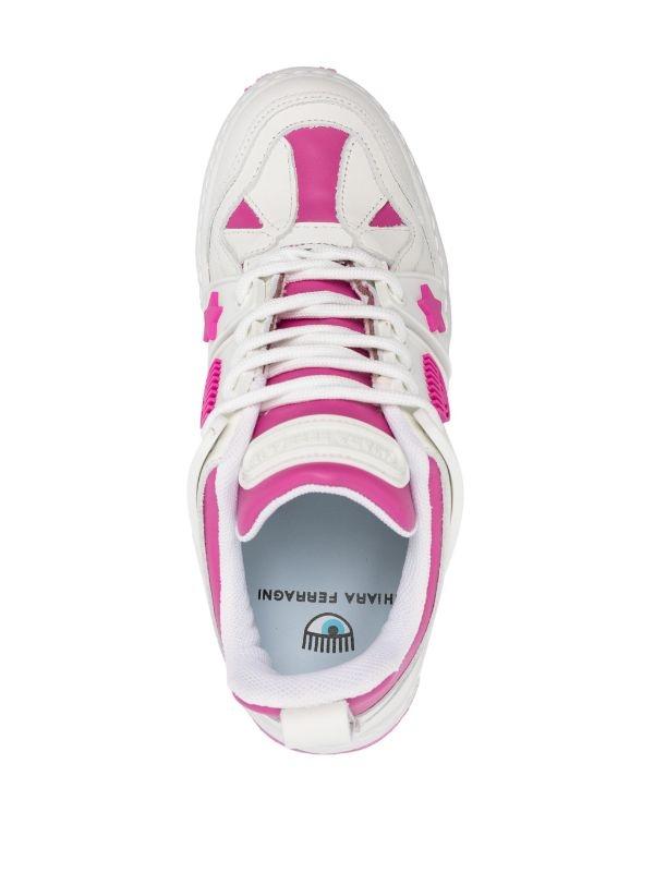 Sneakers Chiara Ferragni Eye Fly Blancas y Fucsias