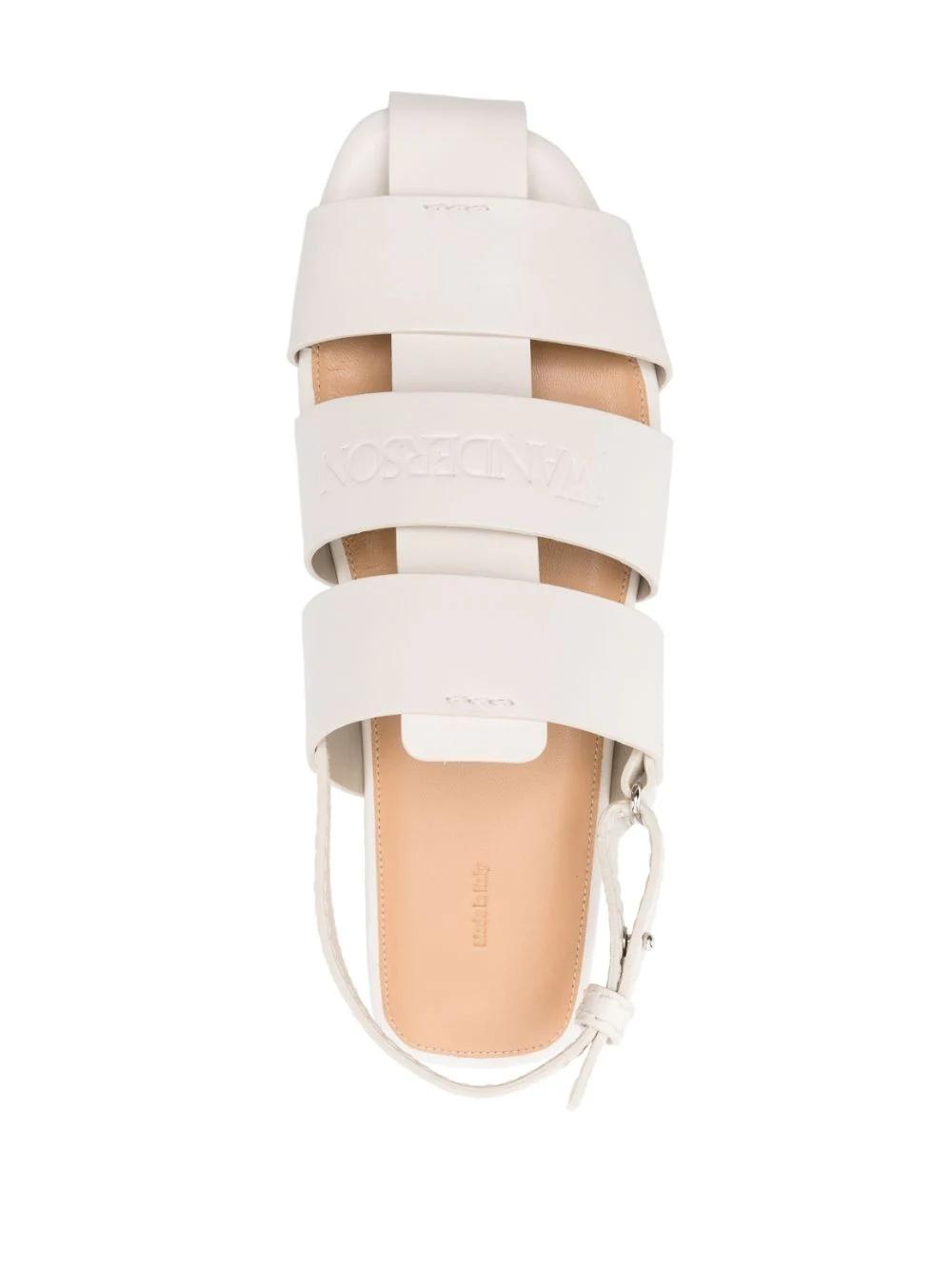 Sandalia Cangrejera JW Anderson Piel Blanca