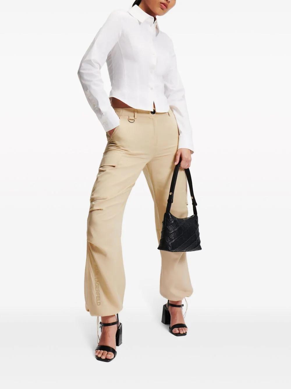 Pantalón Karl Lagerfeld Soft Cargo Pant Beige