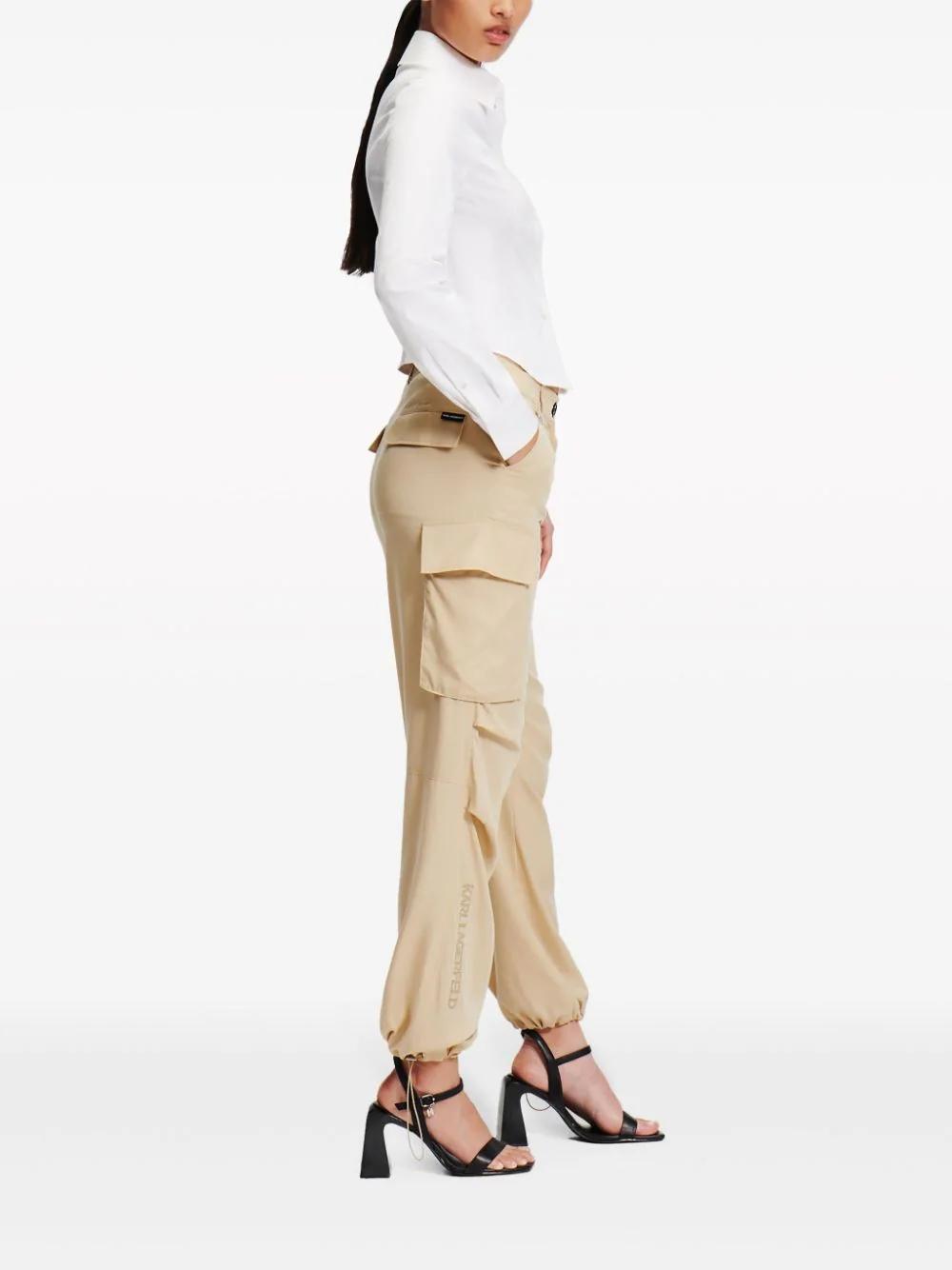 Pantalón Karl Lagerfeld Soft Cargo Pant Beige