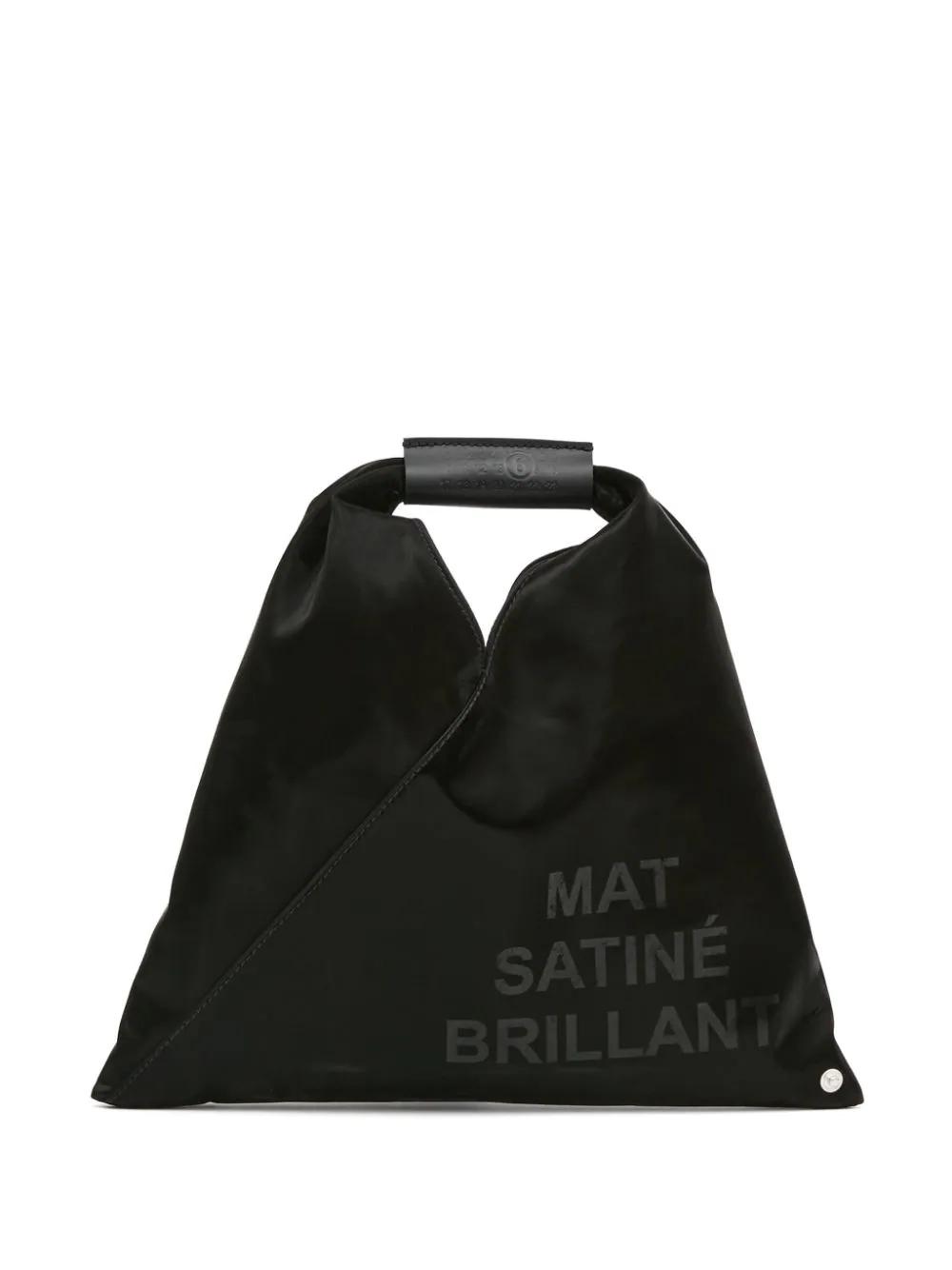 Bolso MM6 Mini Japanese Satin Handbag Negro