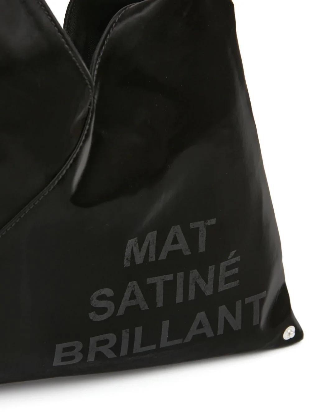 Bolso MM6 Mini Japanese Satin Handbag Negro