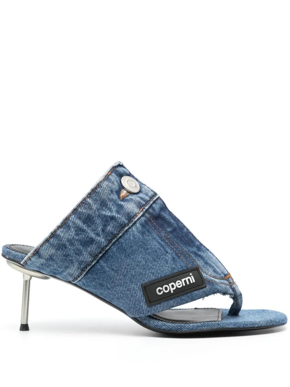 Sandalia Coperni Denim Thong Sandal