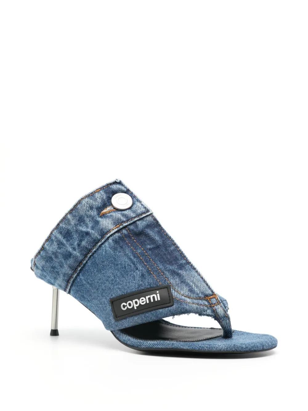 Sandalia Coperni Denim Thong Sandal