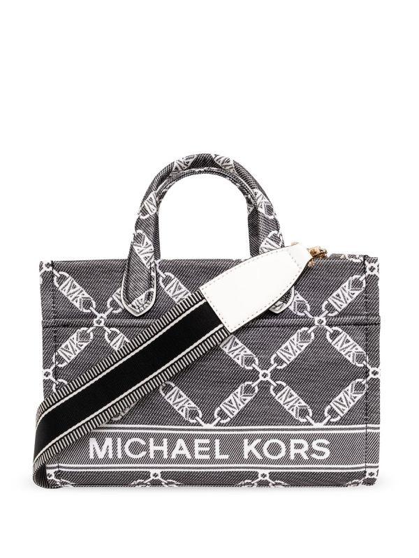 Bolso Michael Kors Gigi Empire Logo Chain Gris