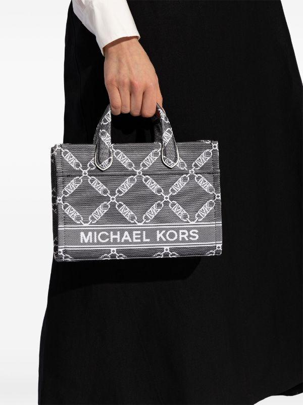 Bolso Michael Kors Gigi Empire Logo Chain Gris
